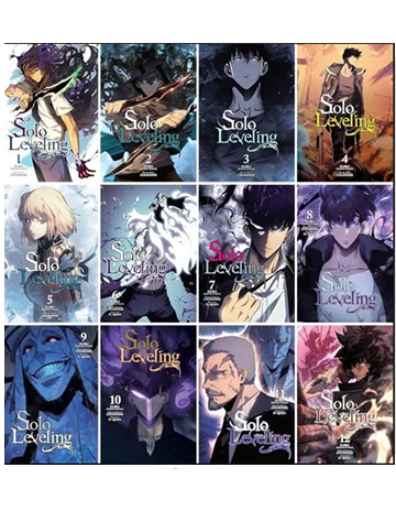 Solo Leveling Manga Series, Vol 1-12, 12 Collection Books Set by Chugong Paperback