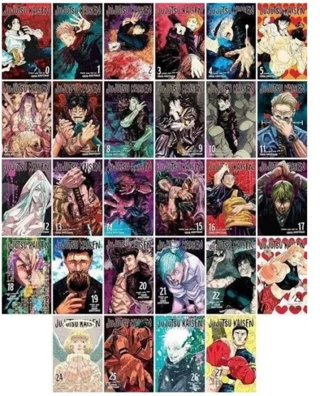 Jujutsu Kaisen Complete Collection-27 Books Manga Series Set (Vol. 0-26)