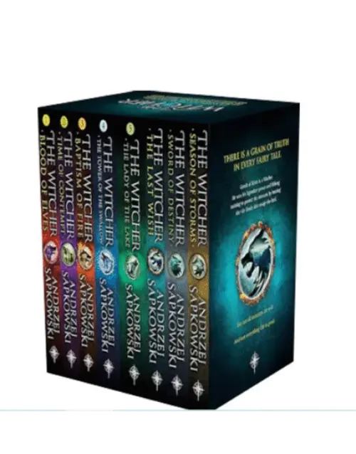 The Witcher Saga: Complete 8-Book Box Set by Andrzej Sapkowski | Epic Fantasy Series (Paperback)